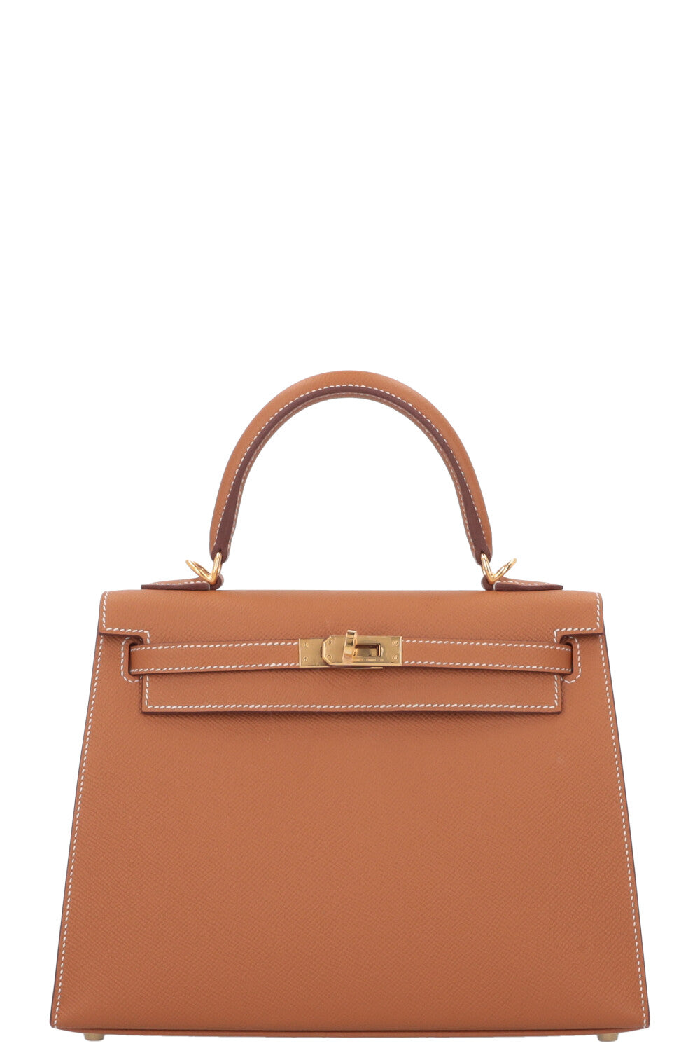 HERMÈS Kelly 25 Sellier Epsom Gold