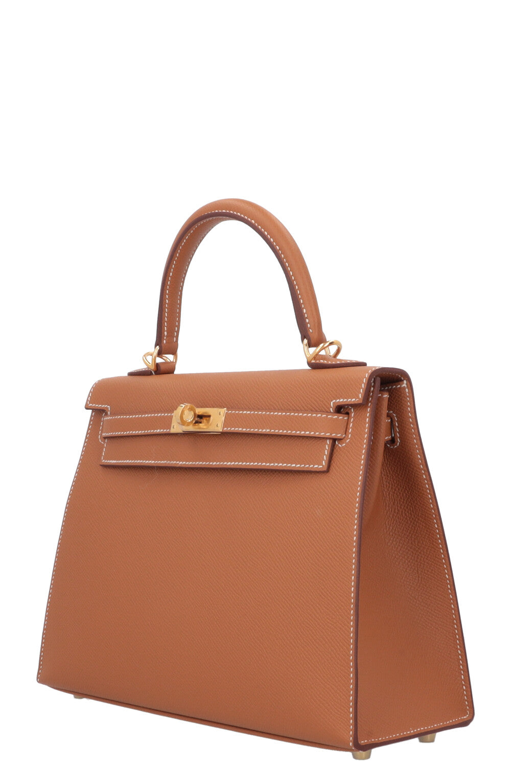 HERMÈS Kelly 25 Sellier Epsom Gold