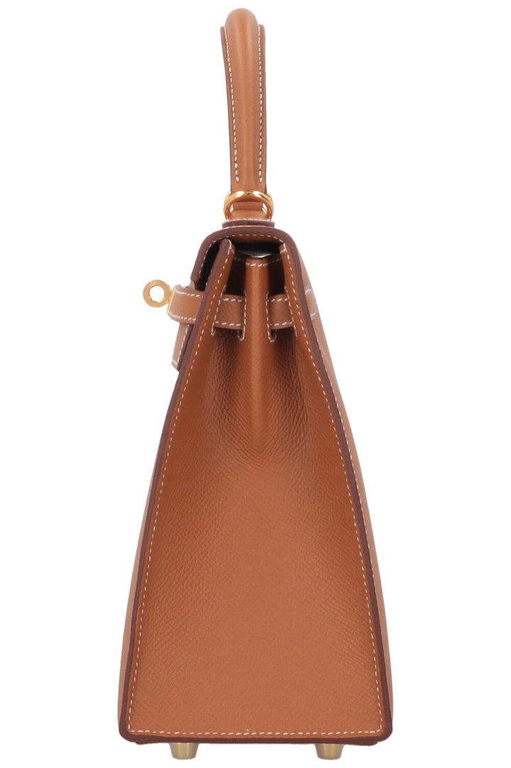 HERMÈS Kelly 25 Sellier Epsom Gold