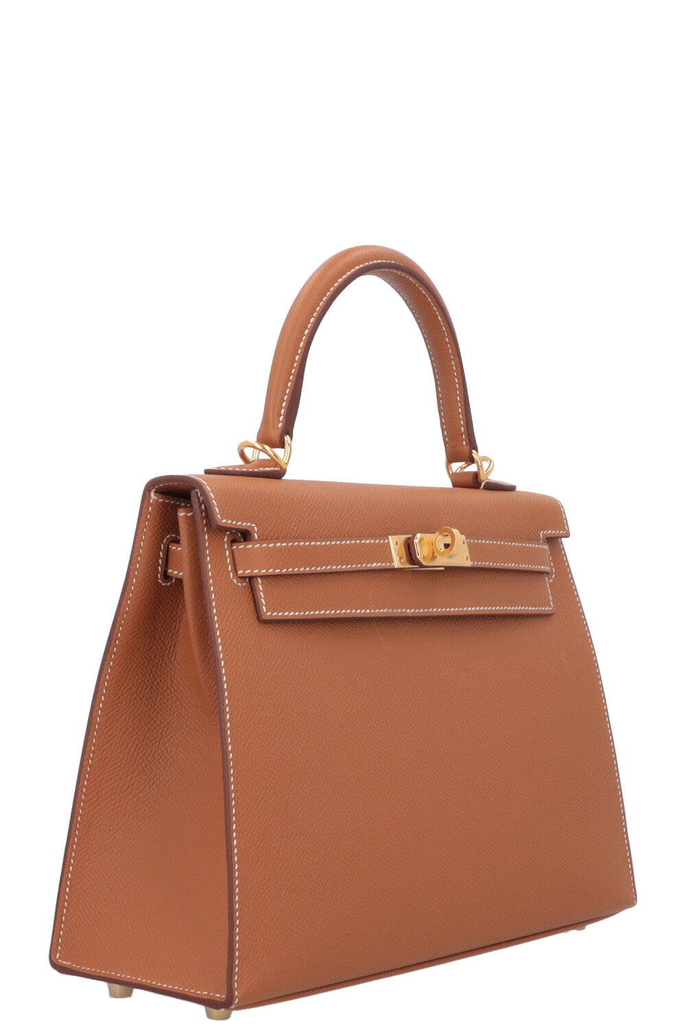 HERMÈS Kelly 25 Sellier Epsom Gold