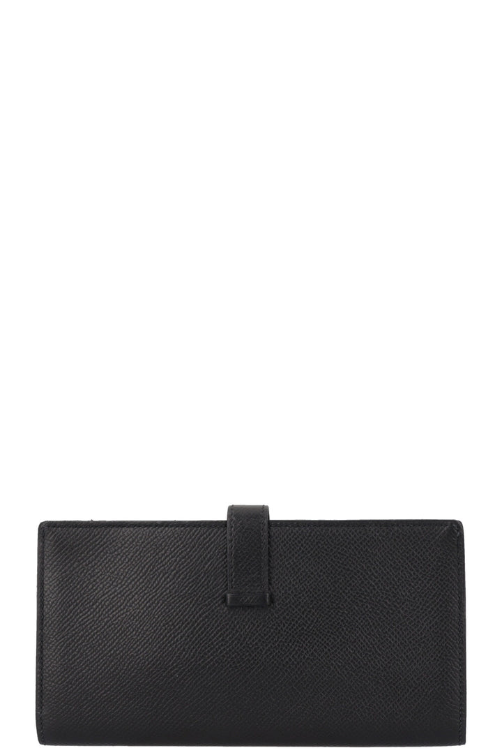 HERMÈS Bearn Soufflet Wallet Epsom Noir
