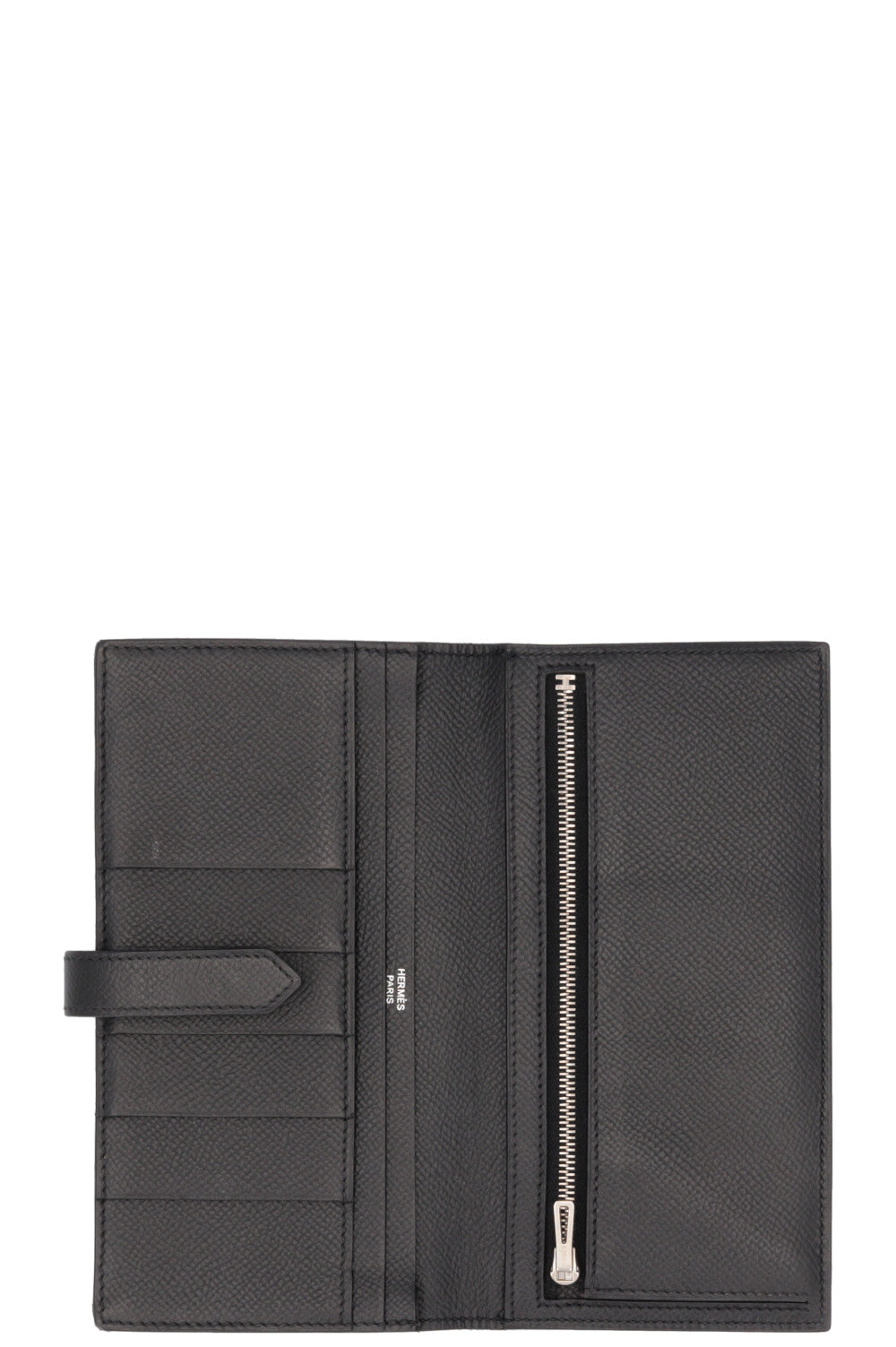 HERMÈS Bearn Soufflet Wallet Epsom Noir