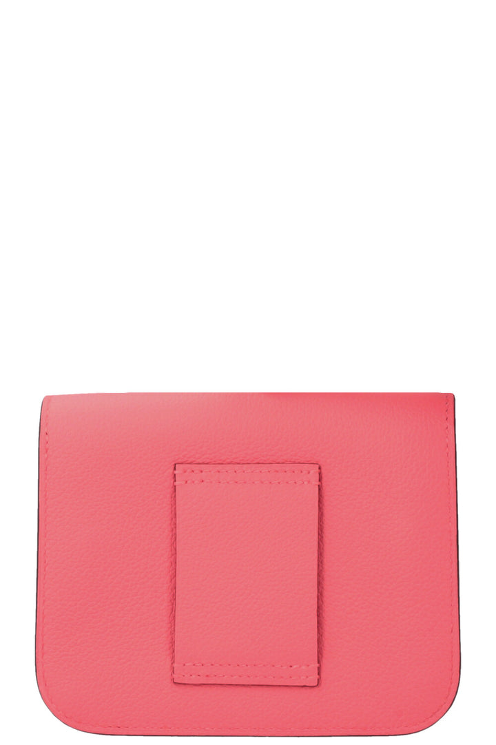 HERMÈS Constance Slim Wallet Evercolor Rose Azalee