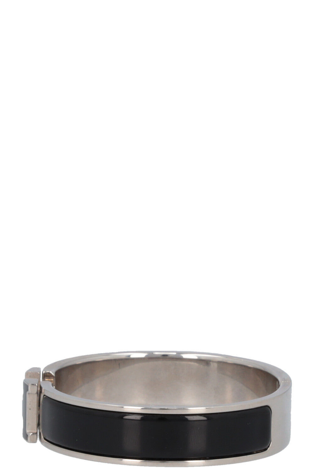 HERMÈS Clic H Bracelet Silver Black