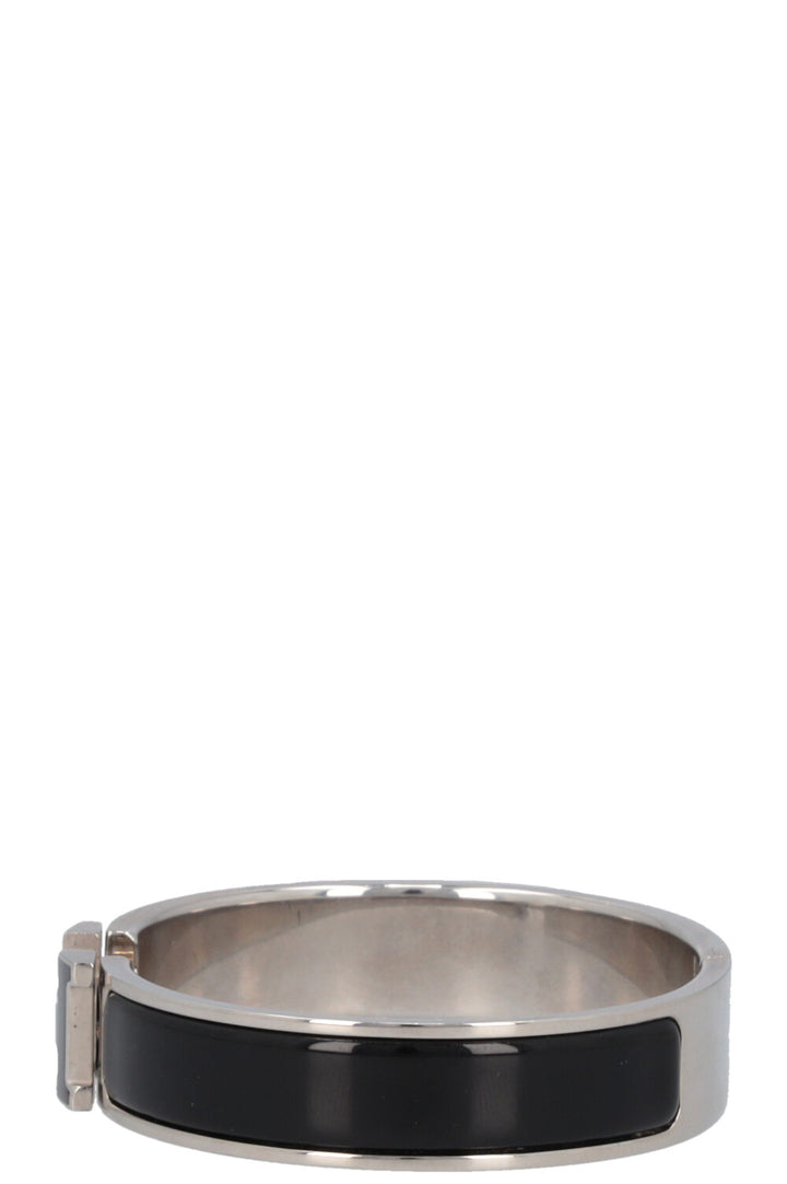 HERMÈS Clic H Bracelet Silver Black