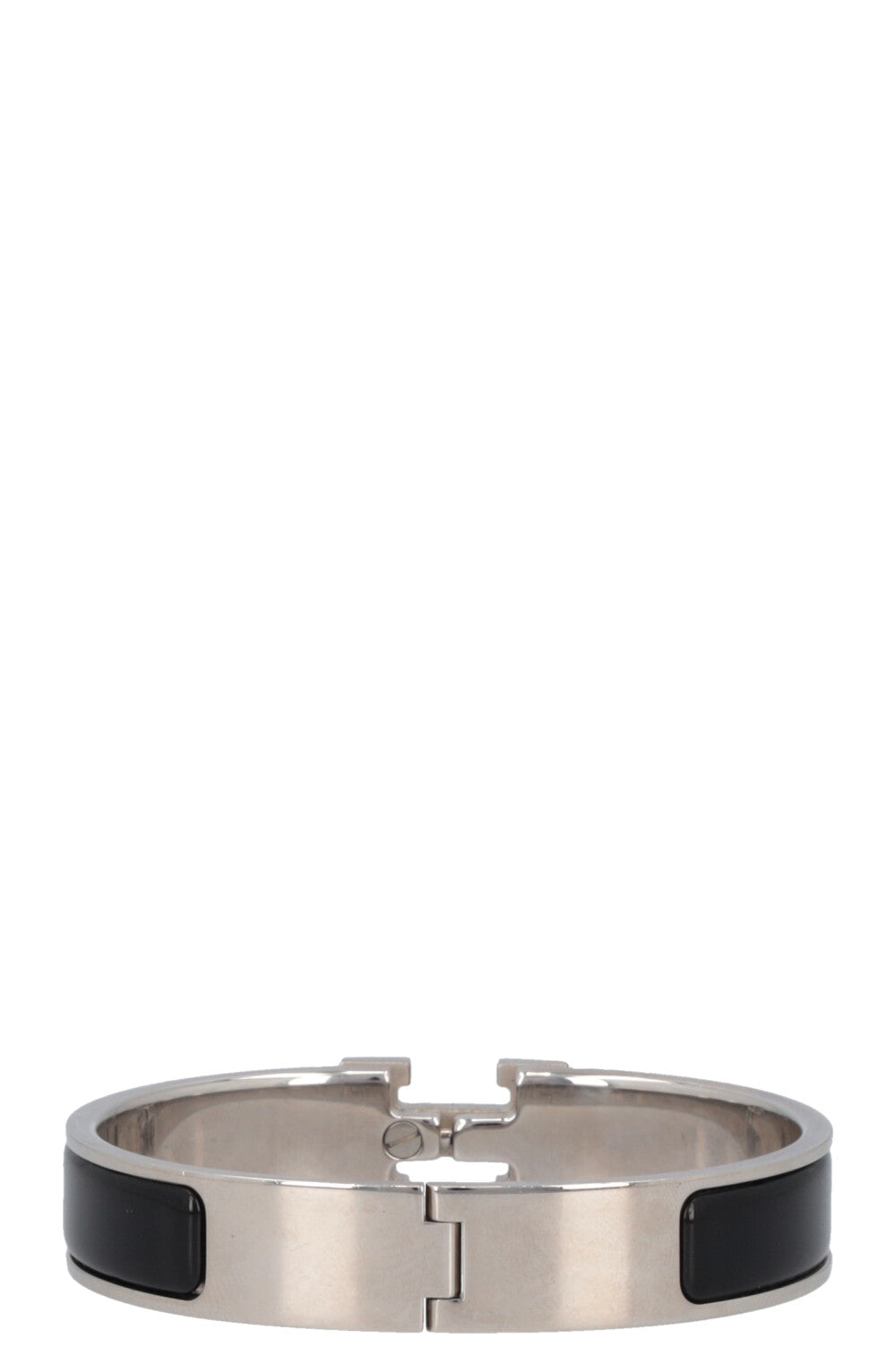 HERMÈS Clic H Bracelet Silver Black