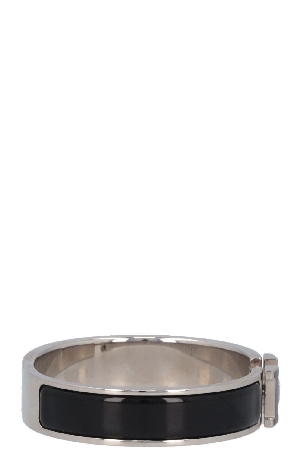 HERMÈS Clic H Bracelet Silver Black – REAWAKE display picture 3