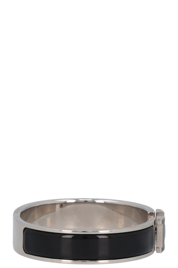HERMÈS Clic H Bracelet Silver Black