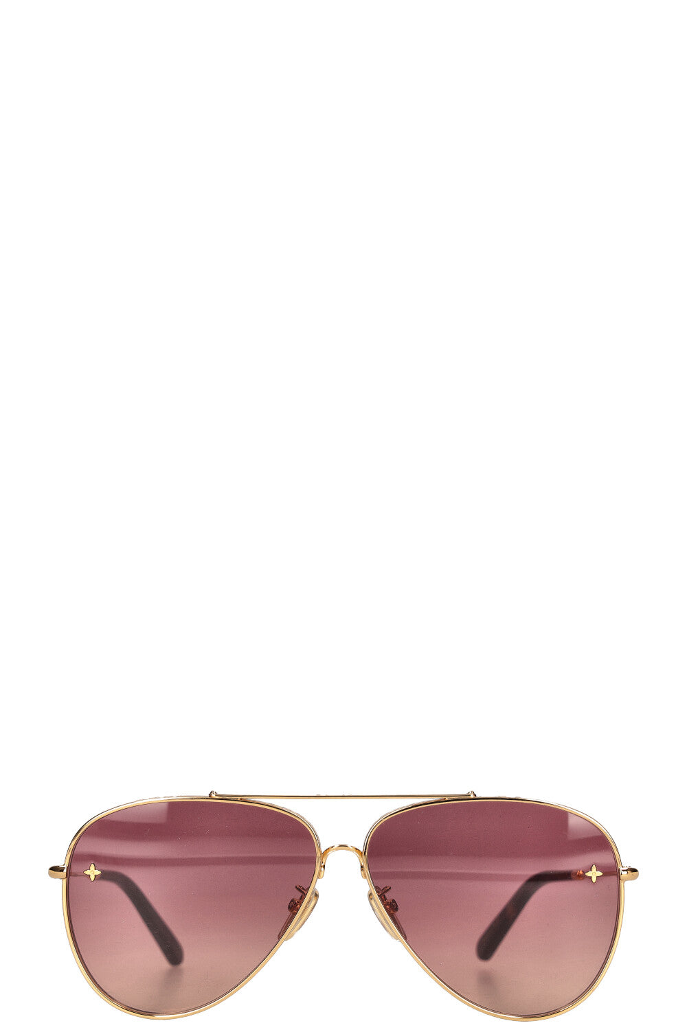 LOUIS VUITTON Pilot Sunglasses 6312 Gold