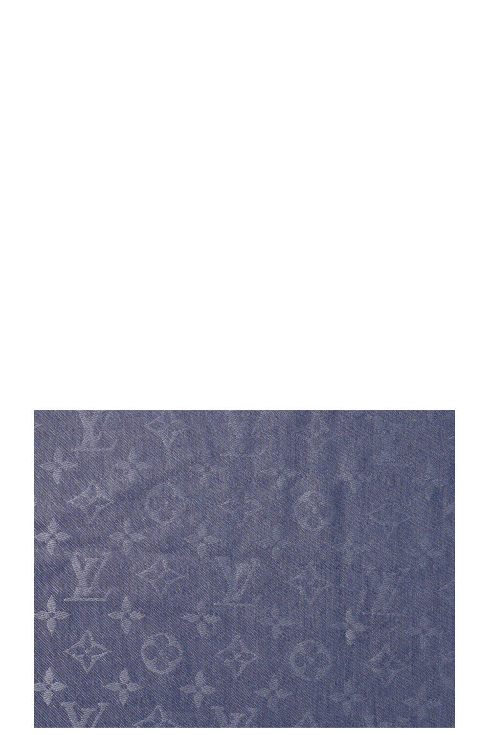 LOUIS VUITTON Scarf MNG Silk Wool Blue