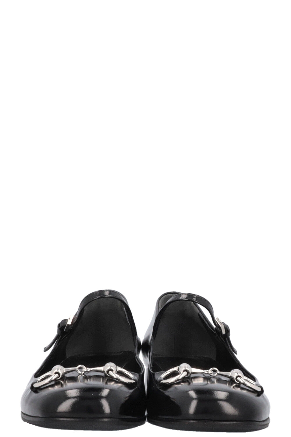 GUCCI Horsebit Mary Jane Heels Black
