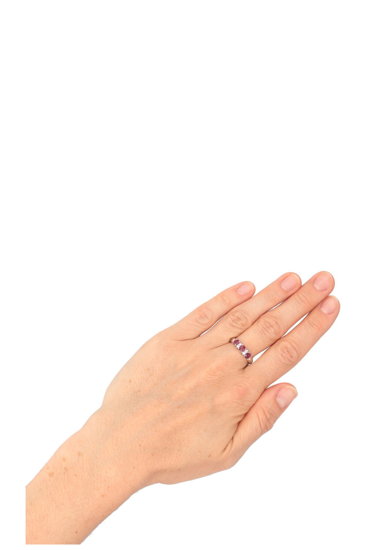 VINTAGE JEWELRY Ruby Diamond Ring Platin