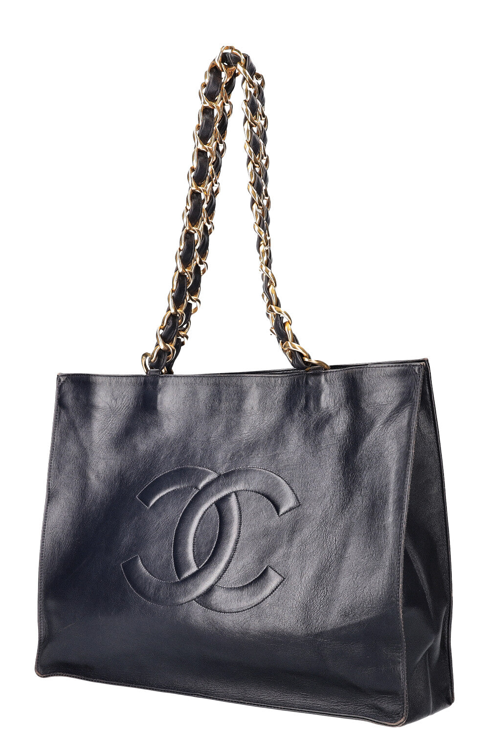 CHANEL Vintage CC Chain Tote Bag