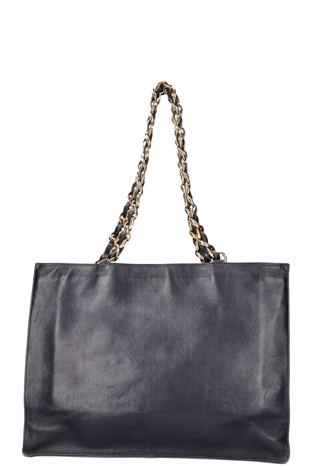 Chanel vintage shop tote chain