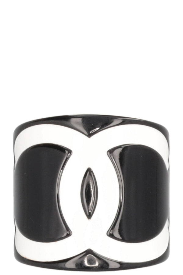 CHANEL CC Manchette Noir Blanc
