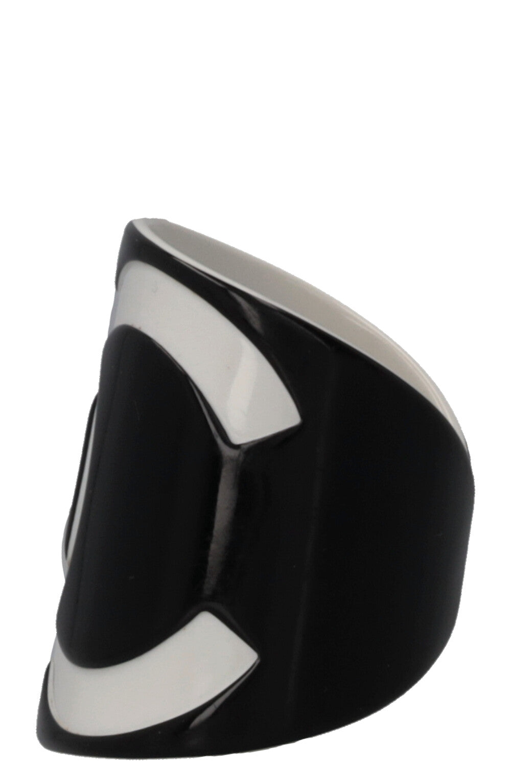 CHANEL CC Manchette Noir Blanc