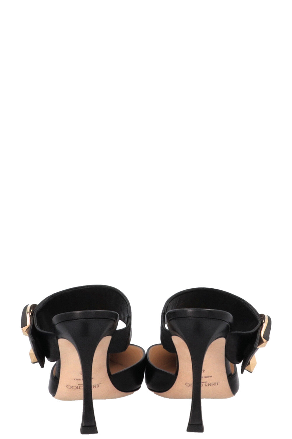 JIMMY CHOO Magie 90 Mules Leather Black