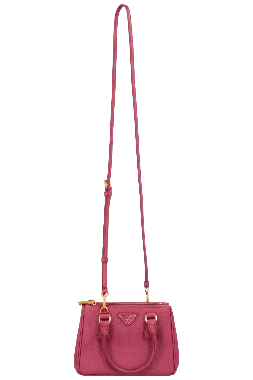 PRADA Micro Galleria Bag Saffiano Pink