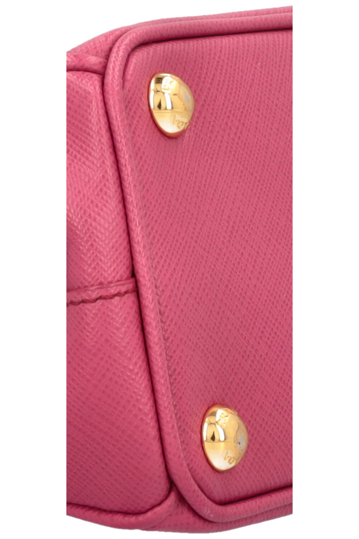PRADA Micro Galleria Bag Saffiano Pink