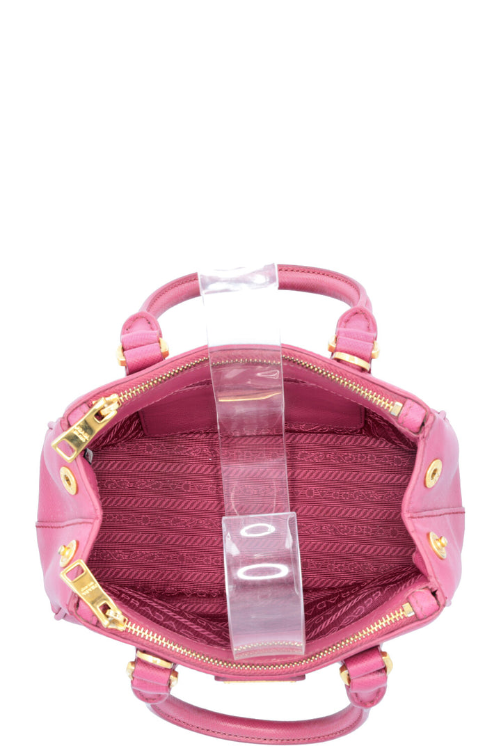 PRADA Micro Galleria Bag Saffiano Pink