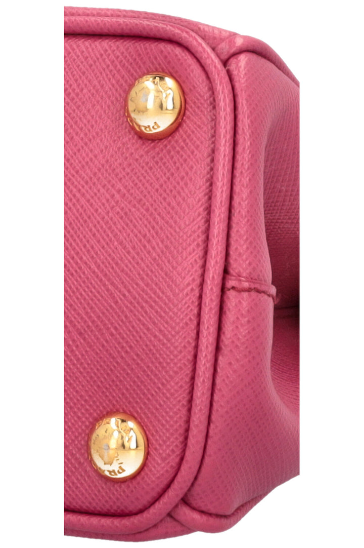 PRADA Micro Galleria Bag Saffiano Pink