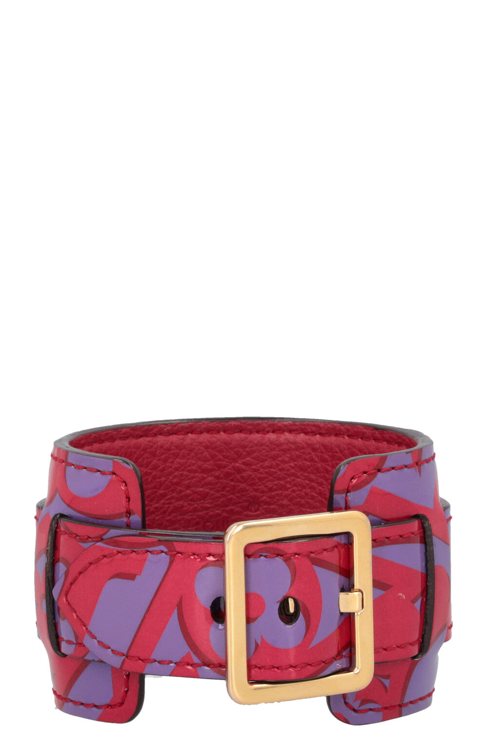 LOUIS VUITTON Lock Bracelet Vernis Pink Purple