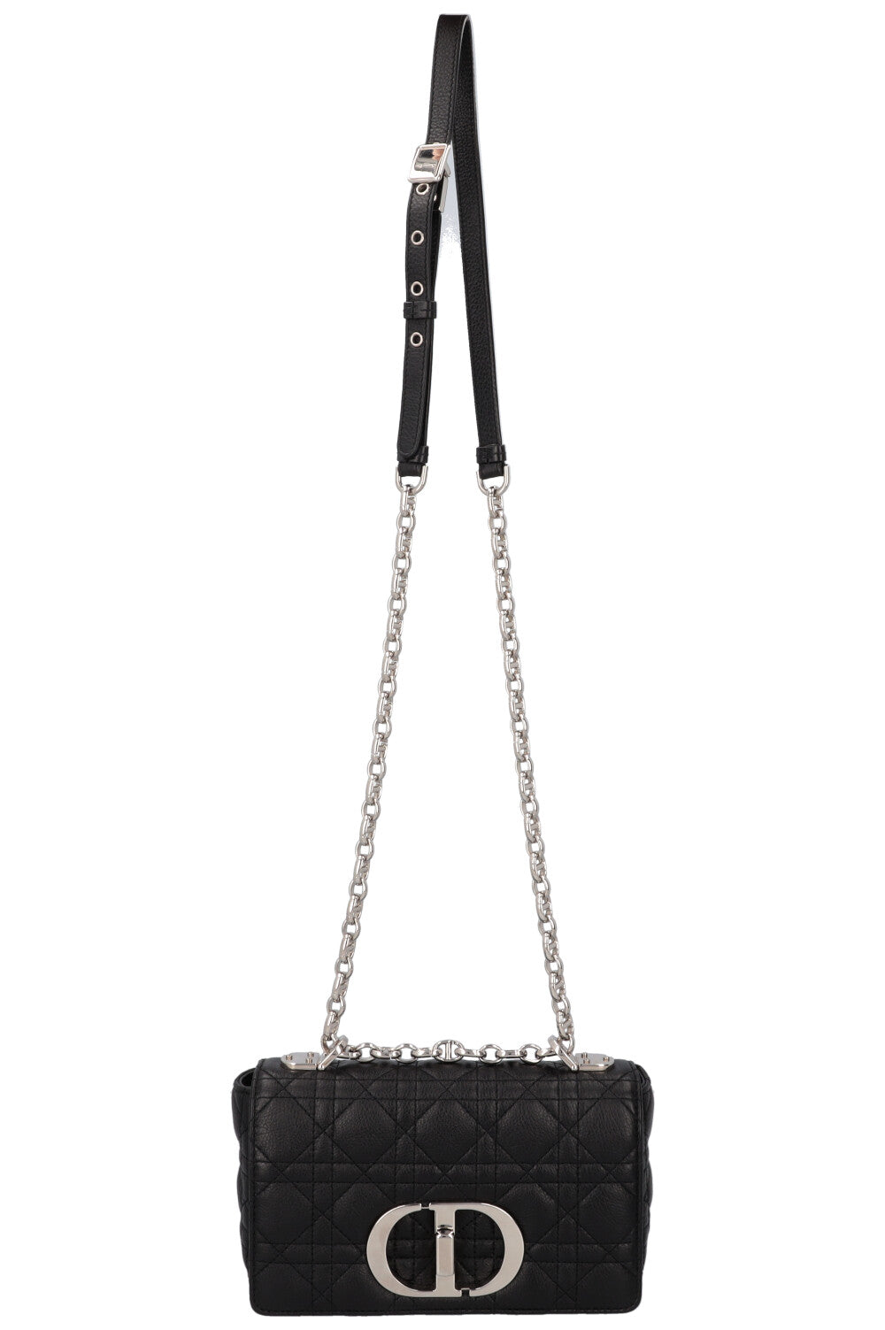CHRISTIAN DIOR Small Caro Bag Leather Black