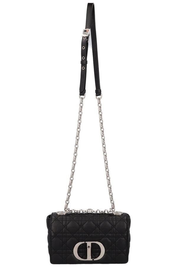CHRISTIAN DIOR Small Caro Bag Leather Black
