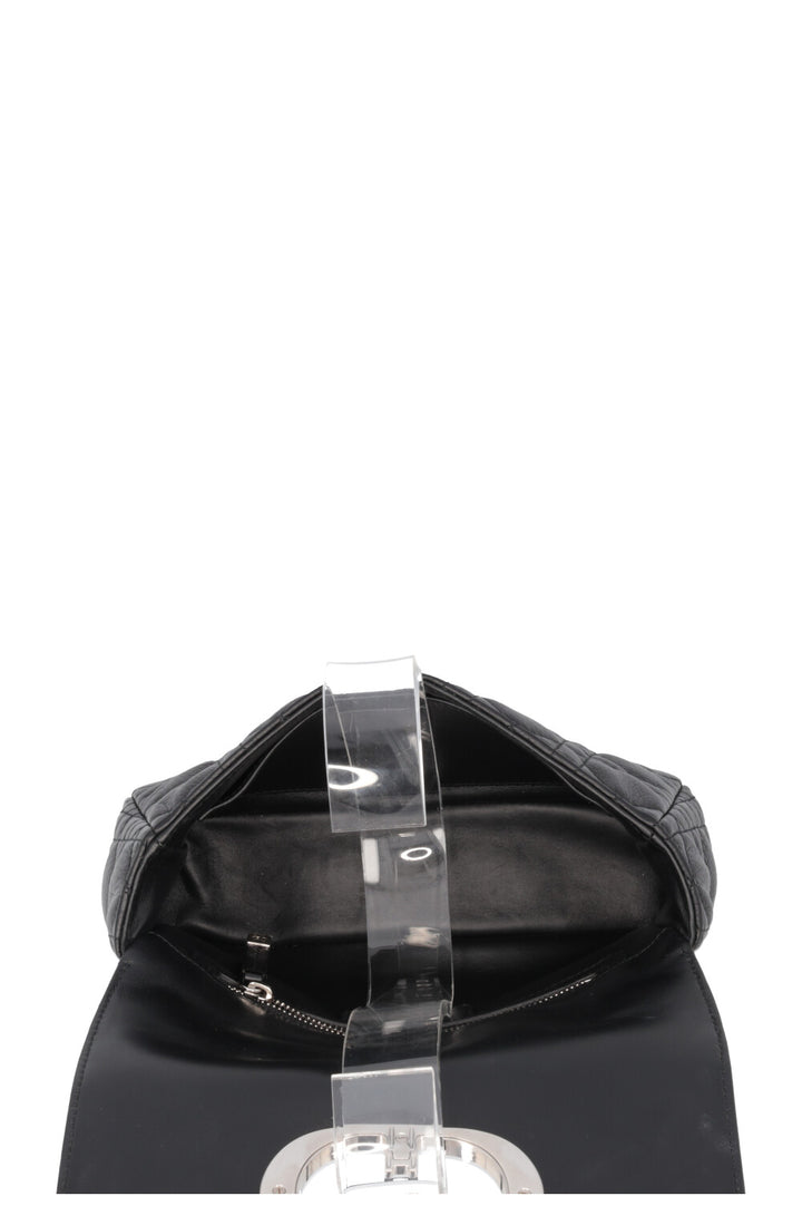 CHRISTIAN DIOR Small Caro Bag Leather Black
