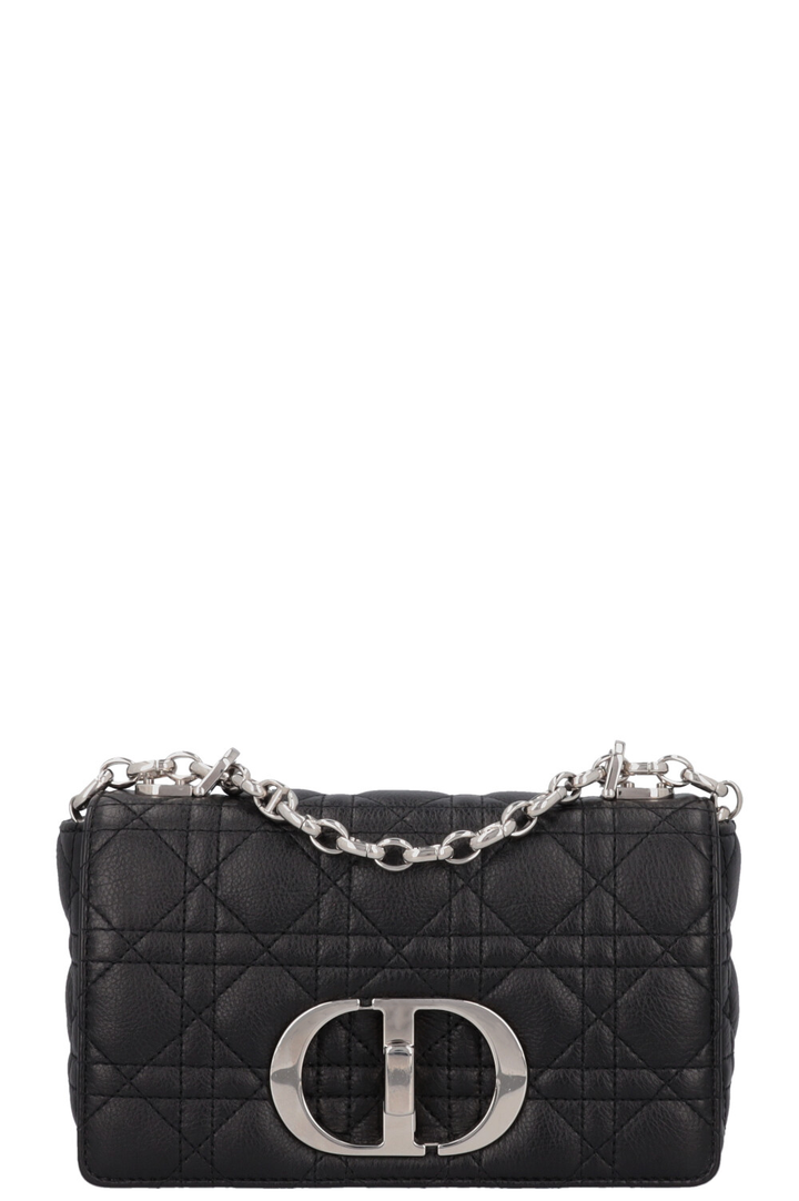 CHRISTIAN DIOR Small Caro Bag Leather Black
