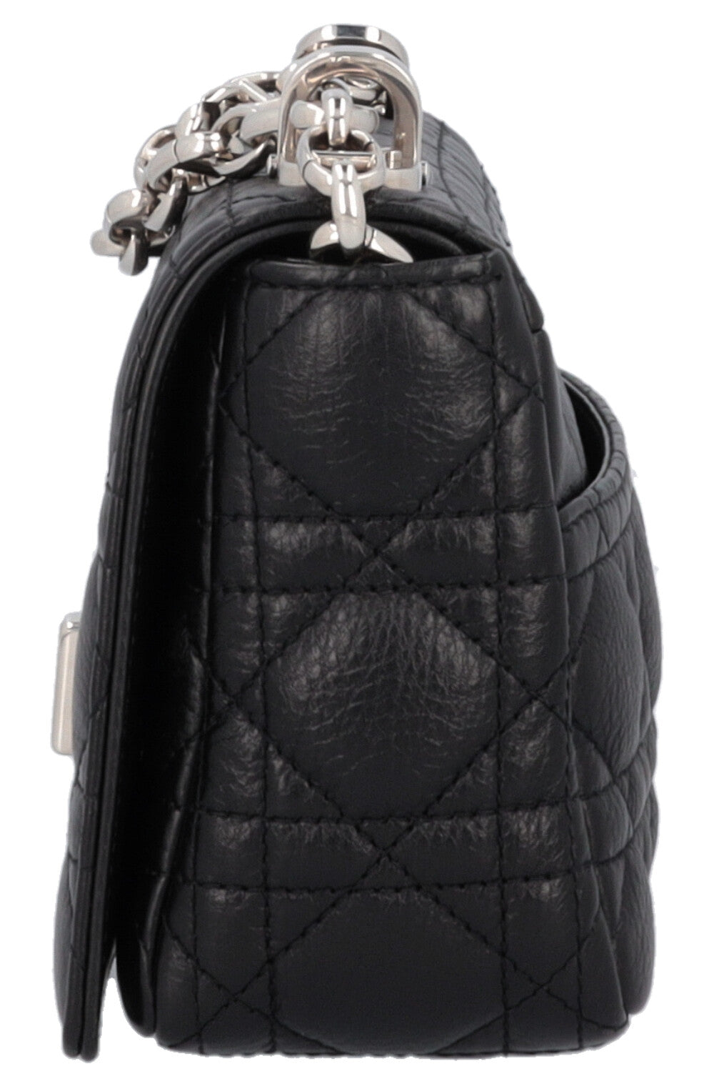 CHRISTIAN DIOR Small Caro Bag Leather Black