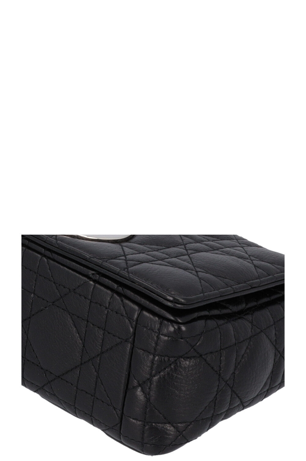 CHRISTIAN DIOR Small Caro Bag Leather Black
