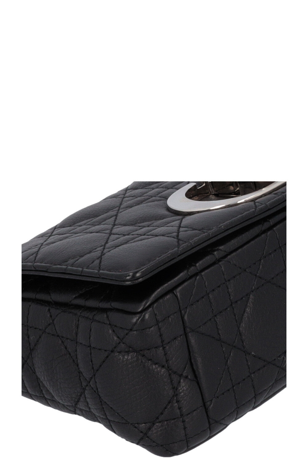 CHRISTIAN DIOR Small Caro Bag Leather Black