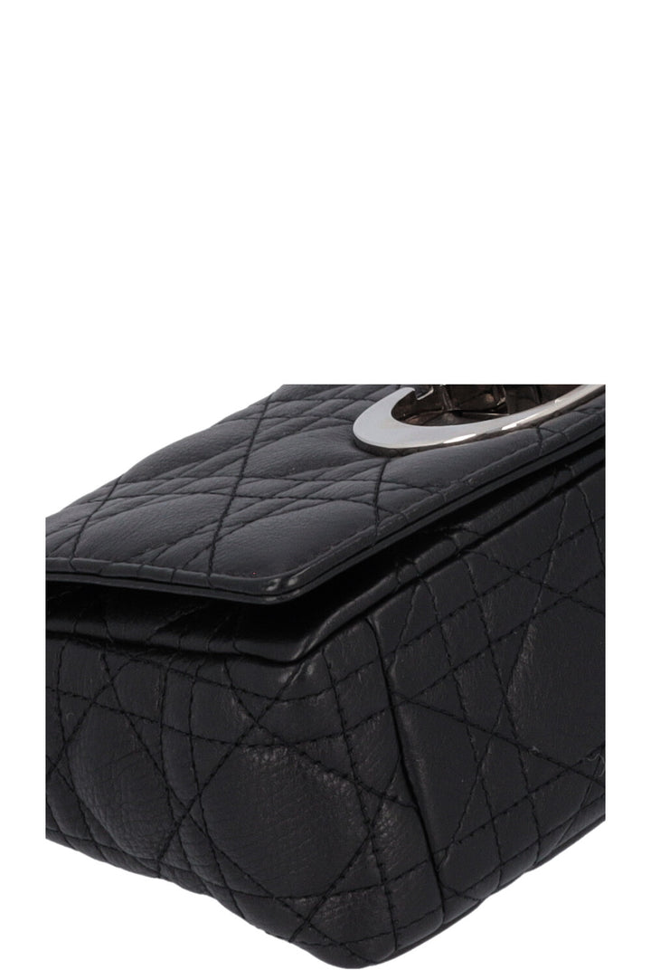 CHRISTIAN DIOR Small Caro Bag Leather Black