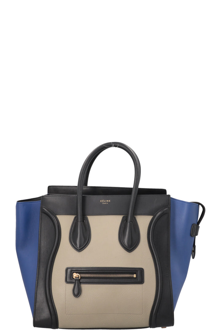CÉLINE Luggage Mini Tricolor Blue