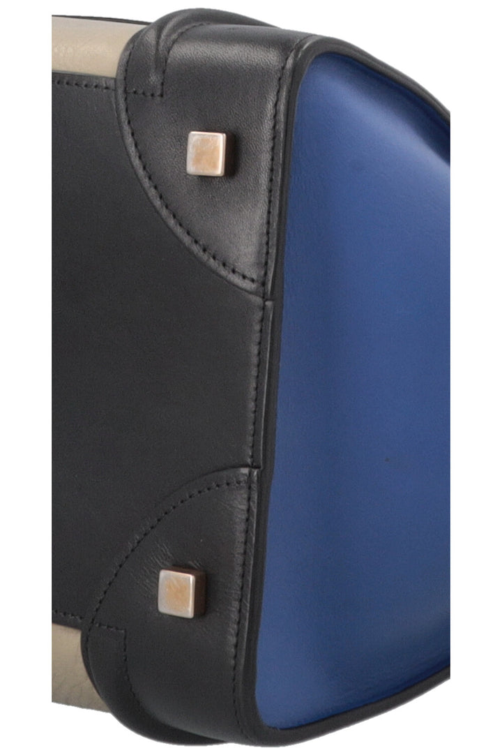 CÉLINE Luggage Mini Tricolor Blue