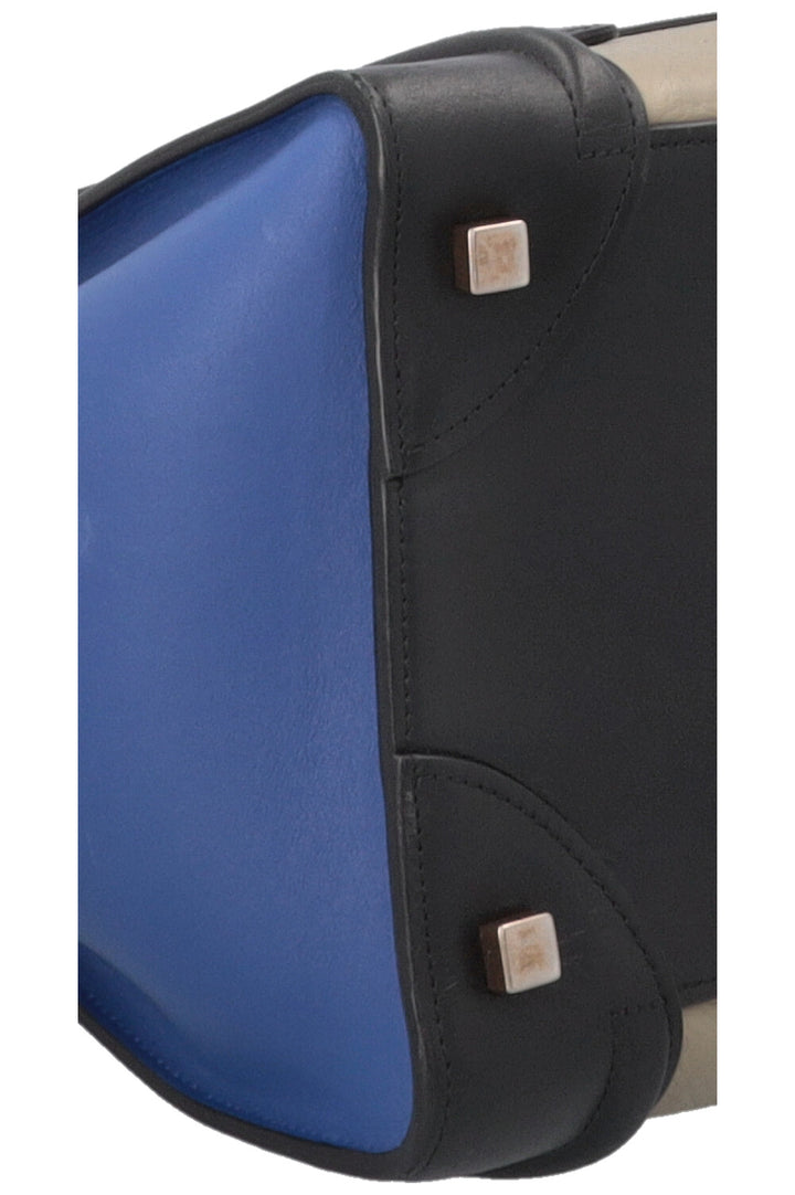 CÉLINE Luggage Mini Tricolor Blue