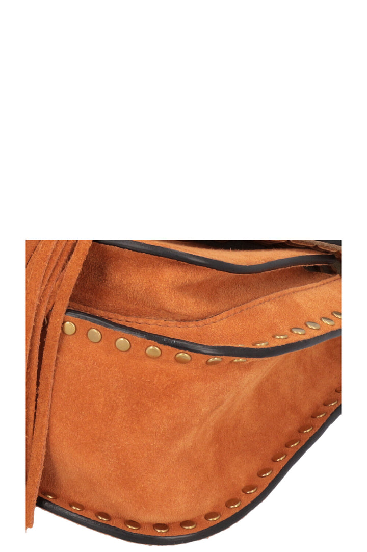 CHLOÉ Hudson Small Bag Suede Cognac