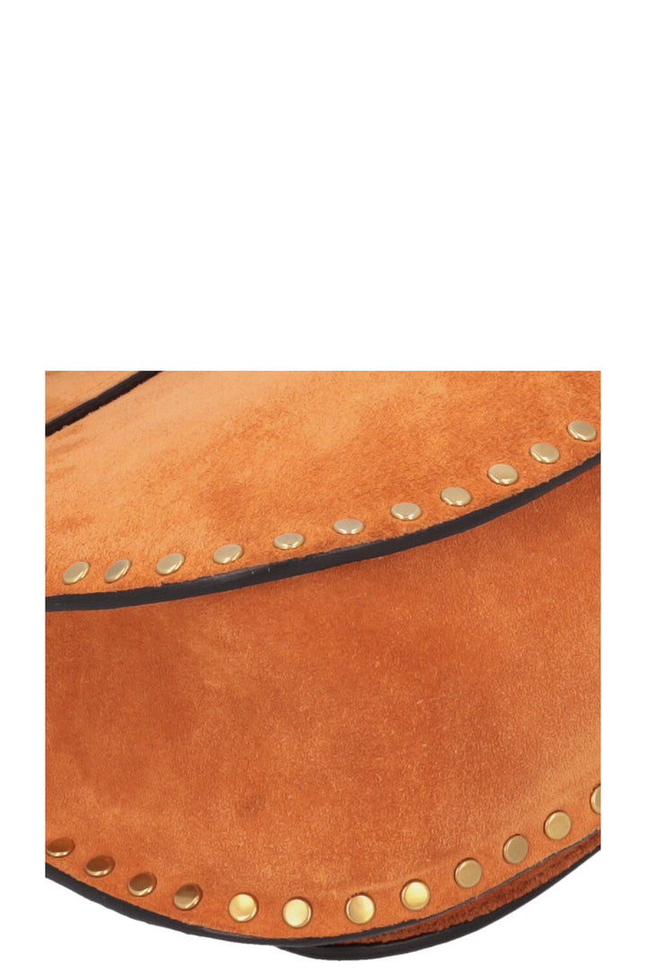 CHLOÉ Hudson Small Bag Suede Cognac