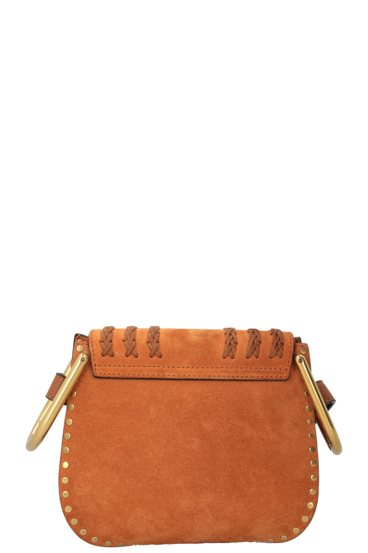 CHLOÉ Hudson Small Bag Suede Cognac