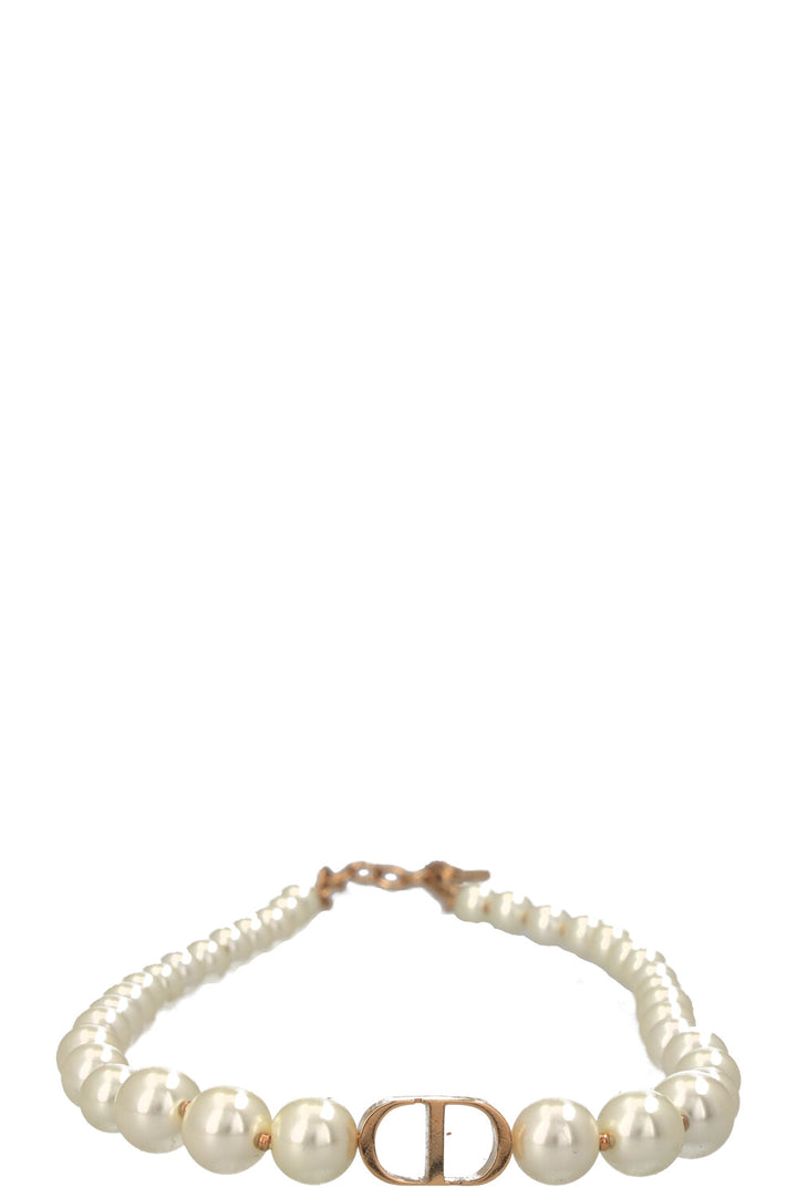 CHRISTIAN DIOR 30 Montaigne Short Necklace Pearls