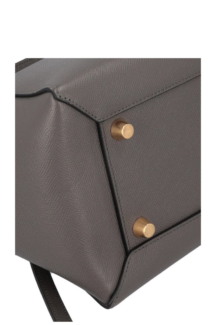 CELINE Mini Belt Bag Leather Grey