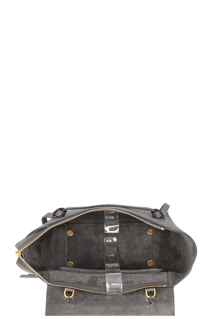 CELINE Mini Belt Bag Leather Grey