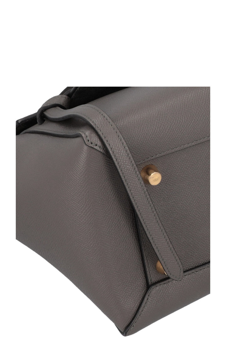 CELINE Mini Belt Bag Leather Grey