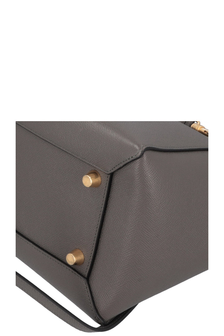 CELINE Mini Belt Bag Leather Grey
