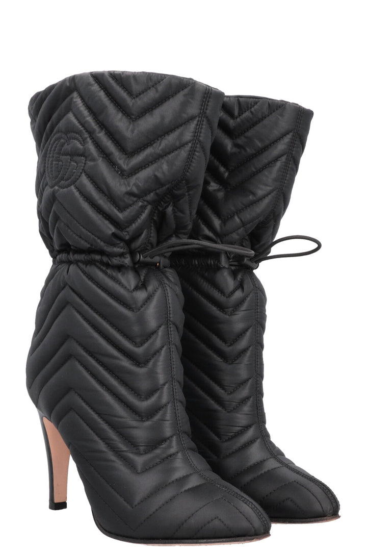 GUCCI Quilted Marmont Boots Black