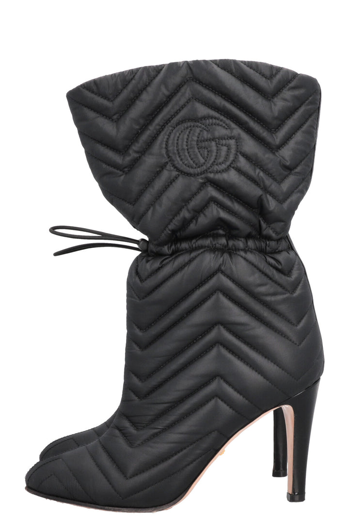 GUCCI Quilted Marmont Boots Black