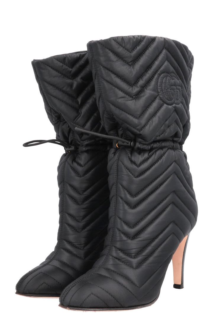 GUCCI Quilted Marmont Boots Black