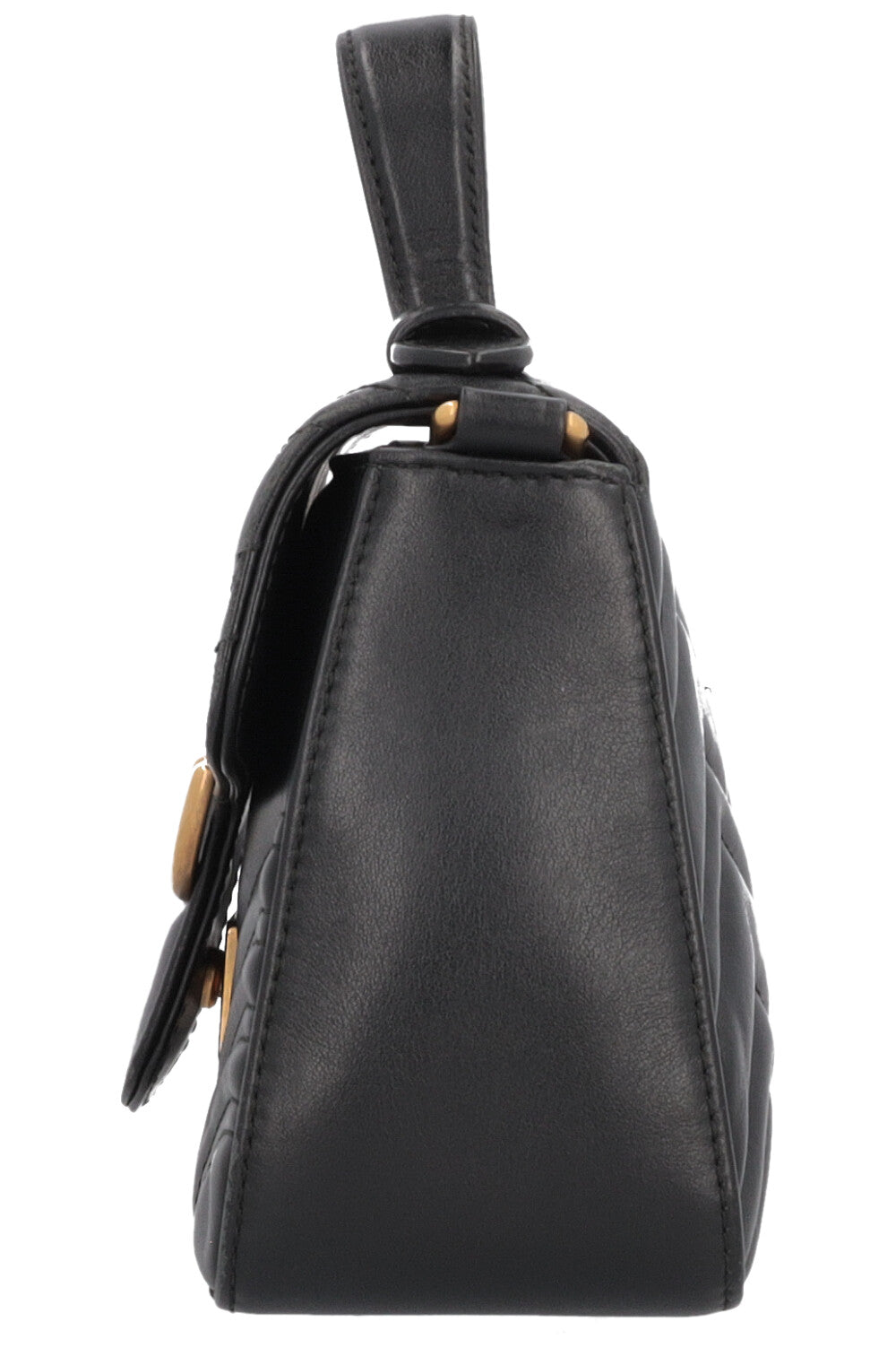 GUCCI Marmont Top Handle Bag Black