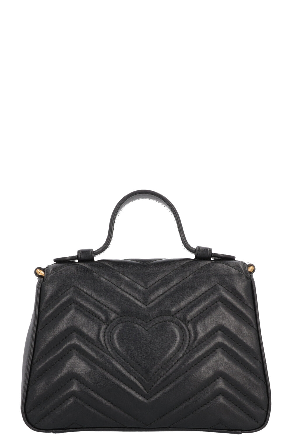 GUCCI Marmont Top Handle Bag Black